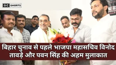 Bihar Election : से पहले भाजपा महासचिव विनोद तावड़े और भोजपुरी स्टार पवन सिंह की अहम मुलाकात