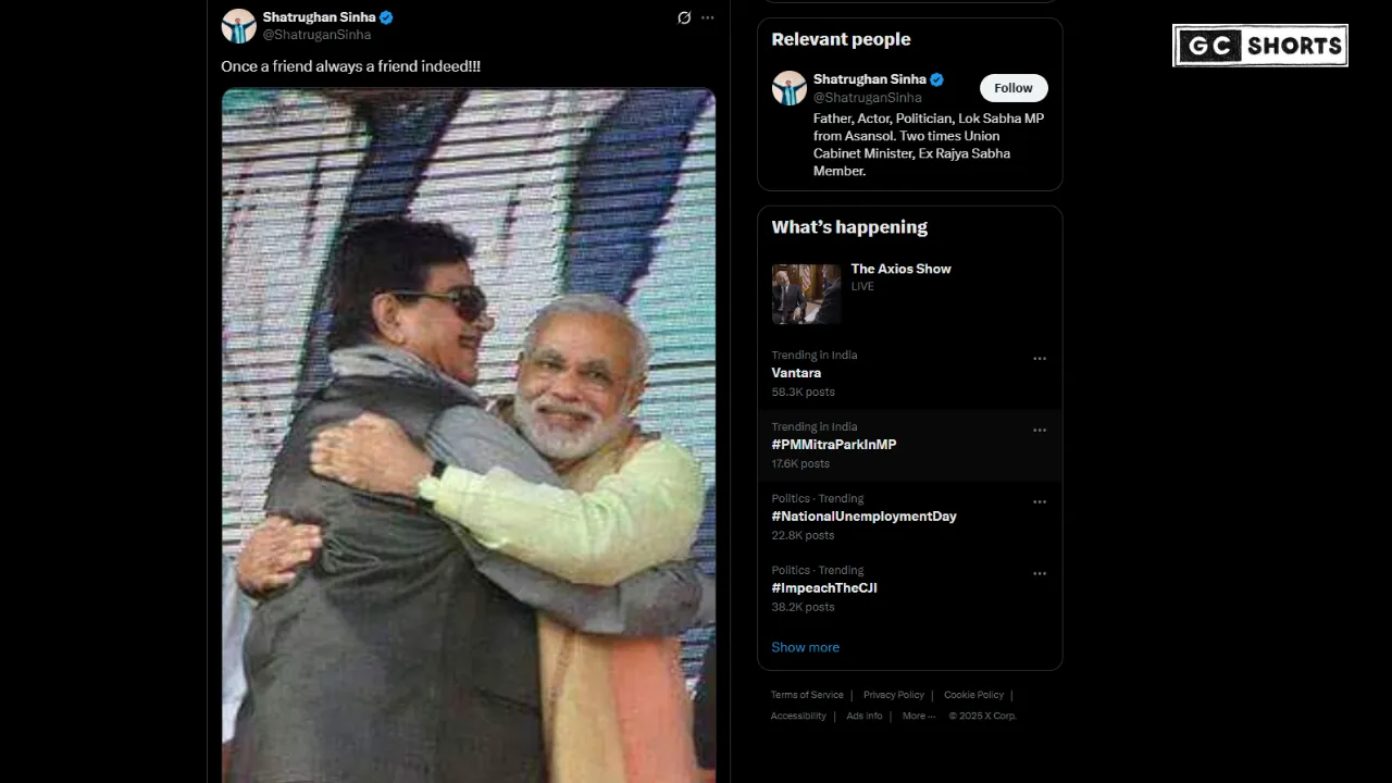 PM Modi birthday : पर शत्रुघ्न सिन्हा का दिल छू लेने वाला संदेश वायरल