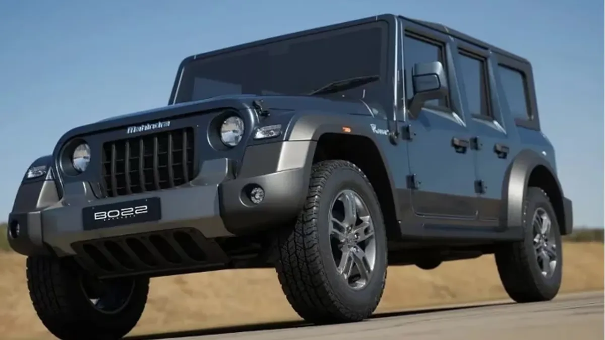 New Mahindra Thar 5-Door की कुछ तस्बीरे आई सामने लंबी, लग्जरी और भी पावरफुल - जानें पूरी डिटेल में