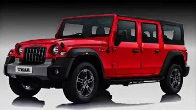 New Mahindra Thar 5-Door की कुछ तस्बीरे आई सामने लंबी, लग्जरी और भी पावरफुल - जानें पूरी डिटेल में