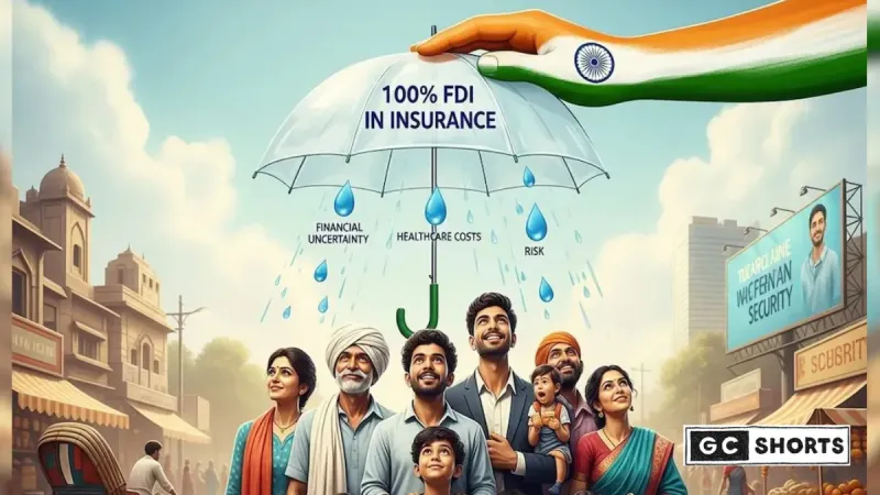 भारत के बीमा क्षेत्र में बड़ा बदलाव: सरकार ने 100% FDI को मंज़ूरी दी, बीमा उद्योग में आएगा विदेशी निवेश का नया दौर