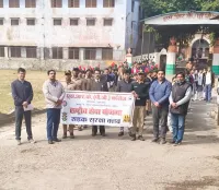 एसआरके पीजी कॉलेज में राष्ट्रीय मतदाता दिवस के अवसर पर छात्र-छात्राओं को किया मतदान के प्रति जागरूक